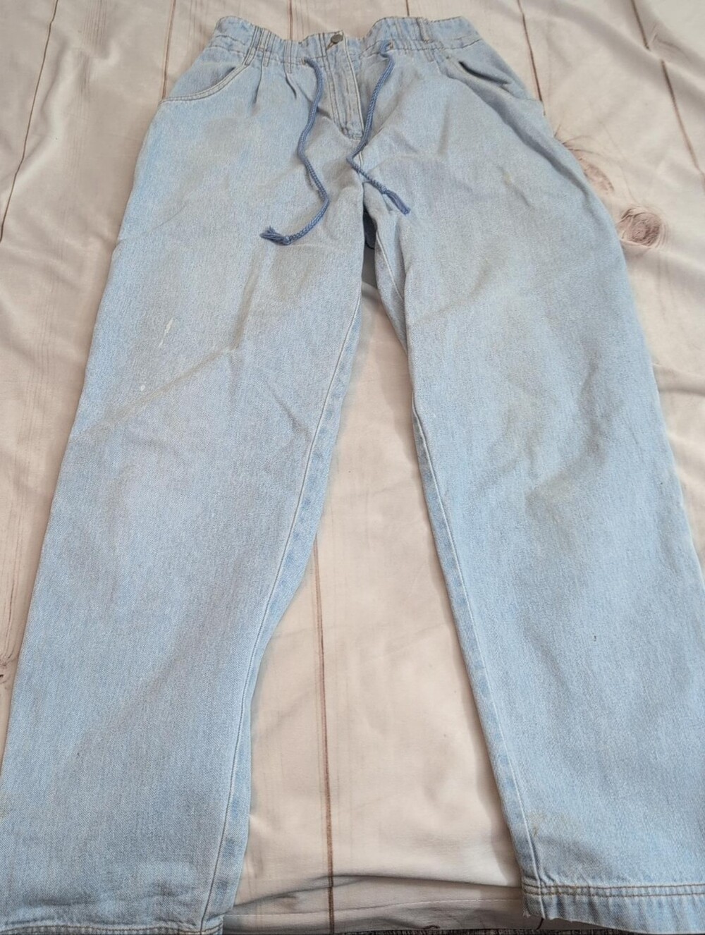 Vintage Together Jeans Women’s 12 Tall Light Wash Side Lace Up High Rise 90s